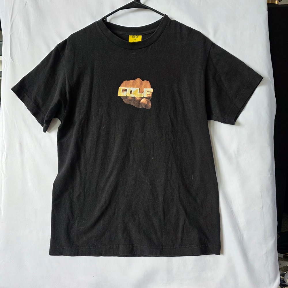 Golf Wang Mens Fist Brass Knuckles Graphic T-Shirt Black Medium Streetwear